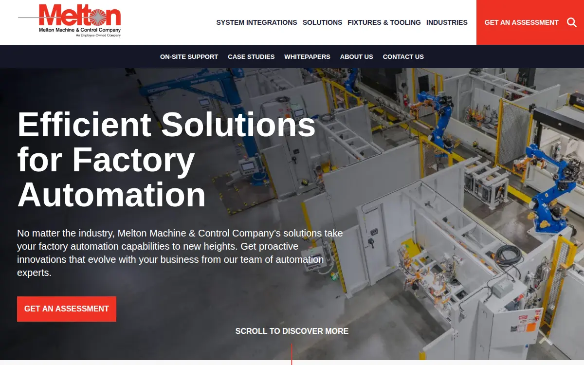 Homepage of Melton Machine & Control CO
