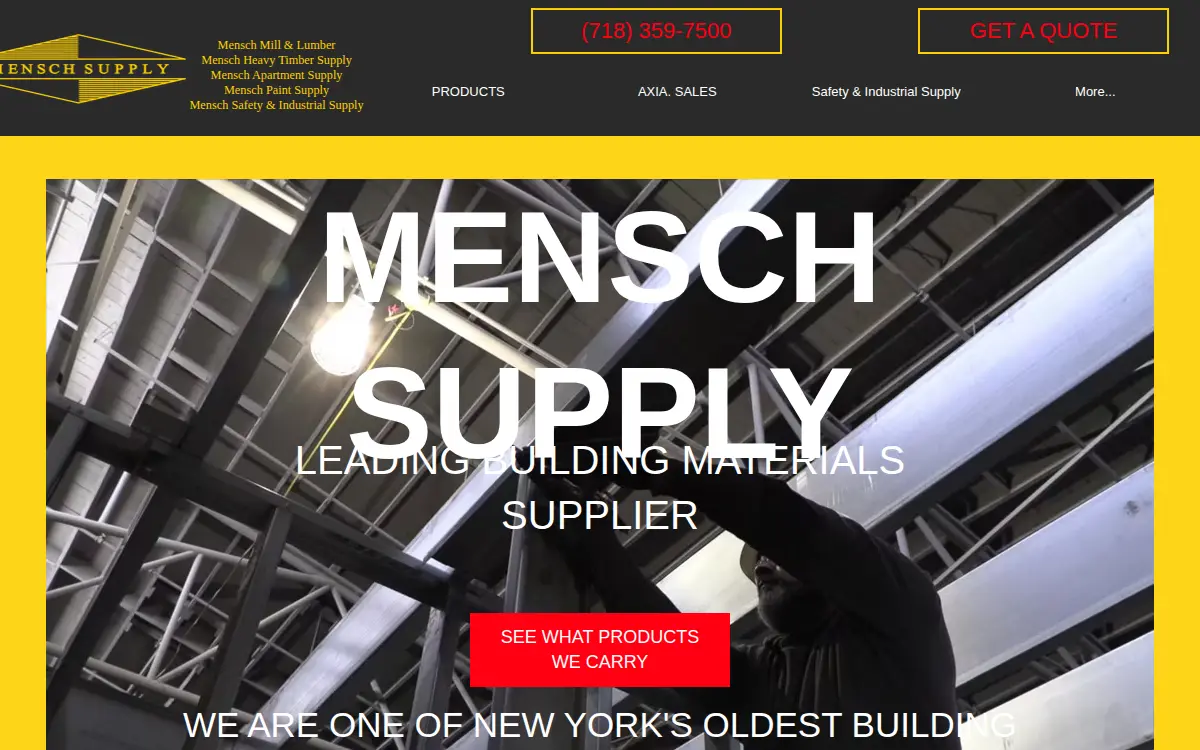 Homepage of Mensch Mill & Lumber CORP