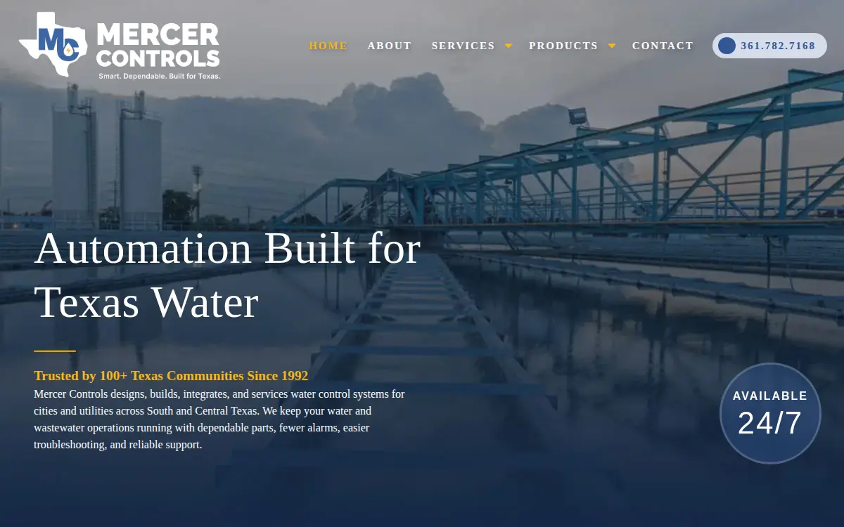 Homepage of Mercer Controls INC