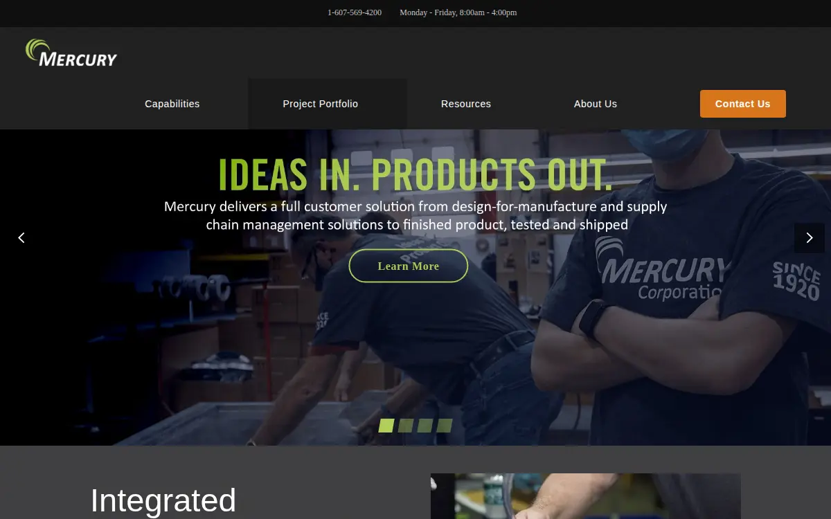 Homepage of Mercury Aircraft INC