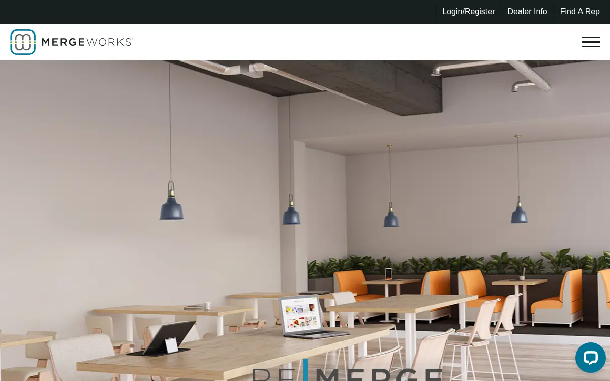 Homepage of Merge Office Interiors, INC.