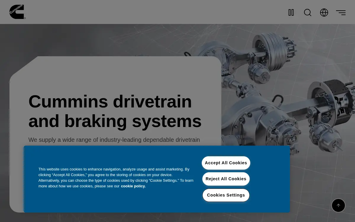 Homepage of Meritor Industrial Products, LLC