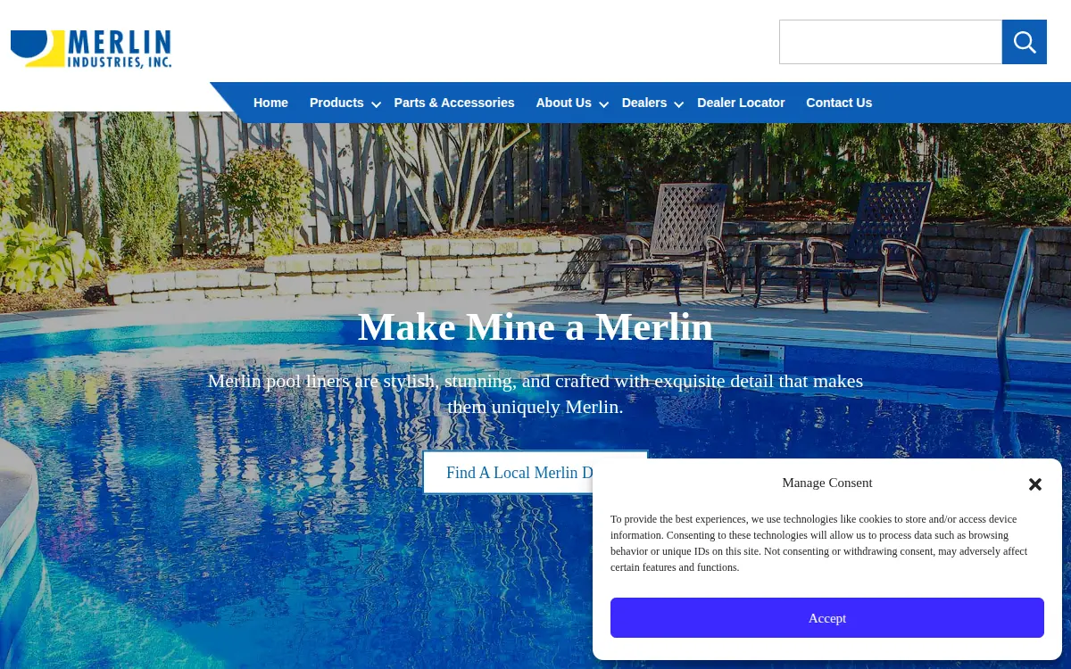 Homepage of Merlin Industries, INC.