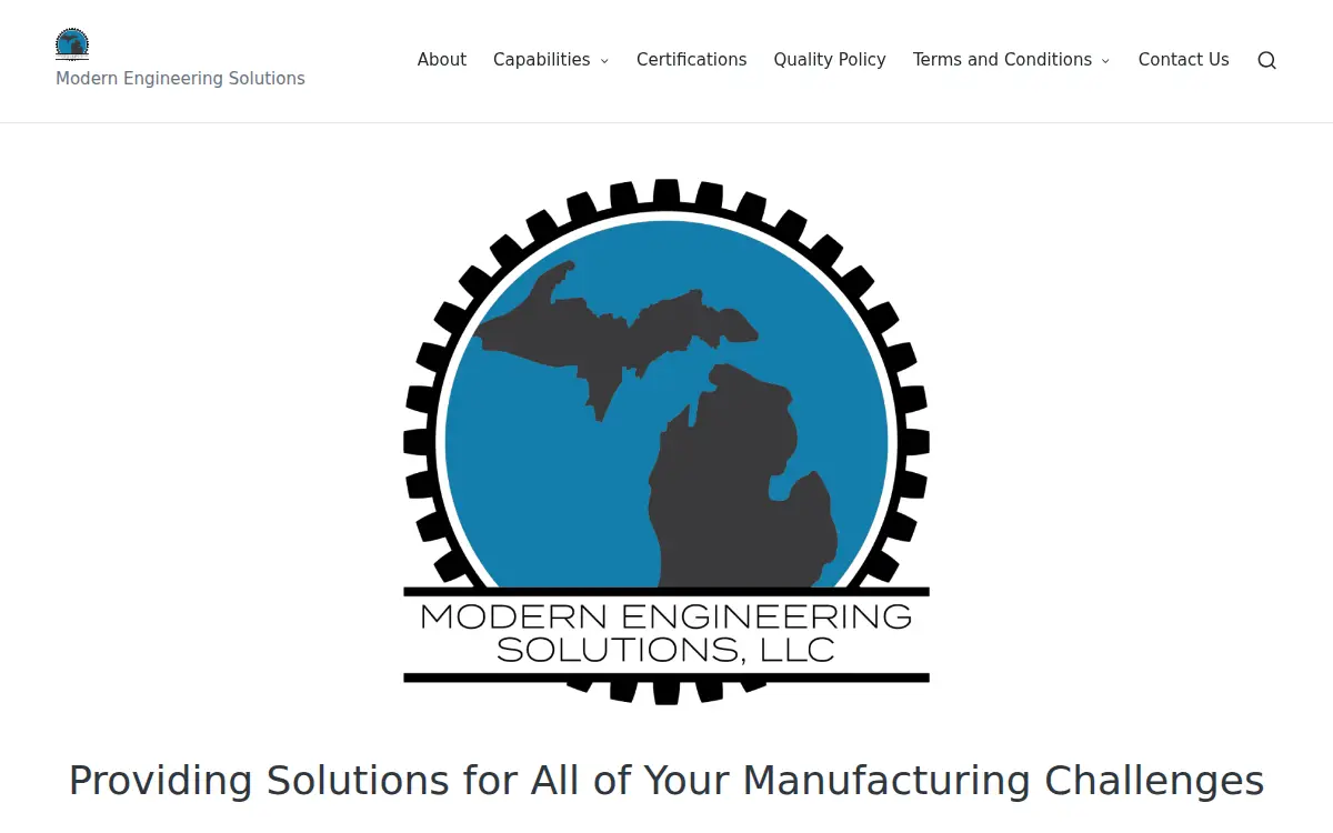 Homepage of Modern Engineering Solutions LLC