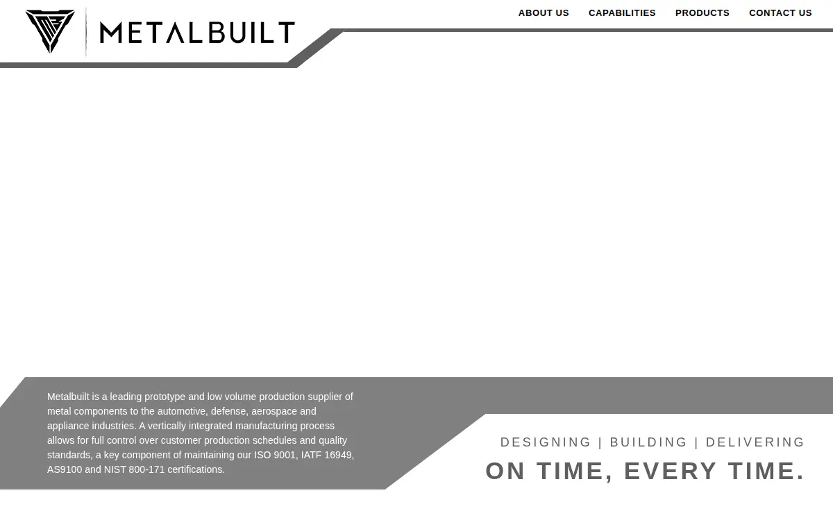 Homepage of Metalbuilt LLC