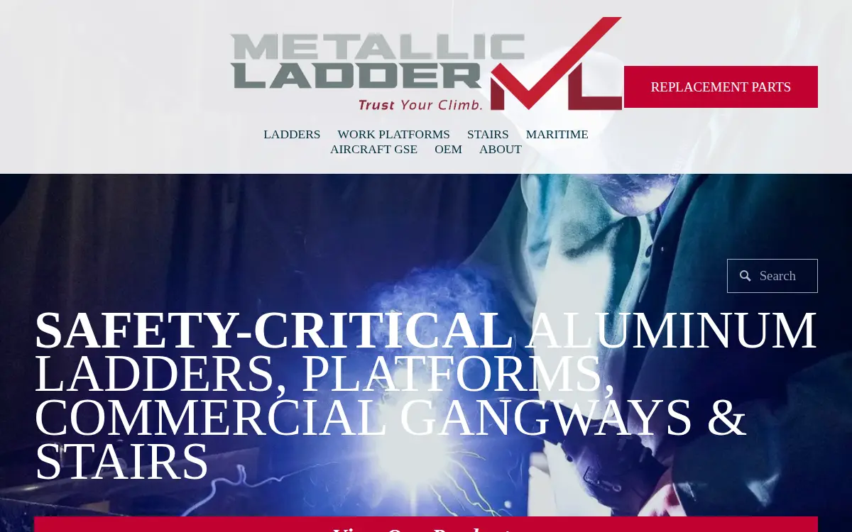 Homepage of Metallic Ladder Manufacturing CORP.