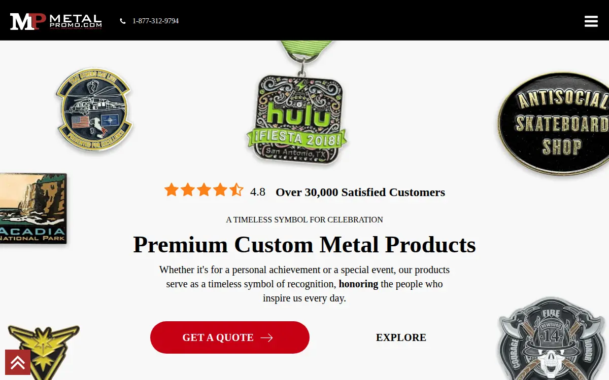 Homepage of Metalpromo LLC