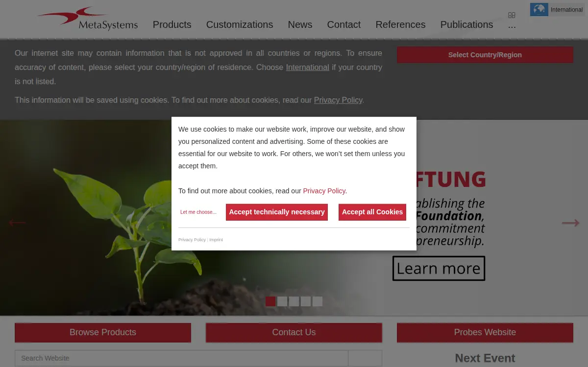 Homepage of Meta Systems Group INC