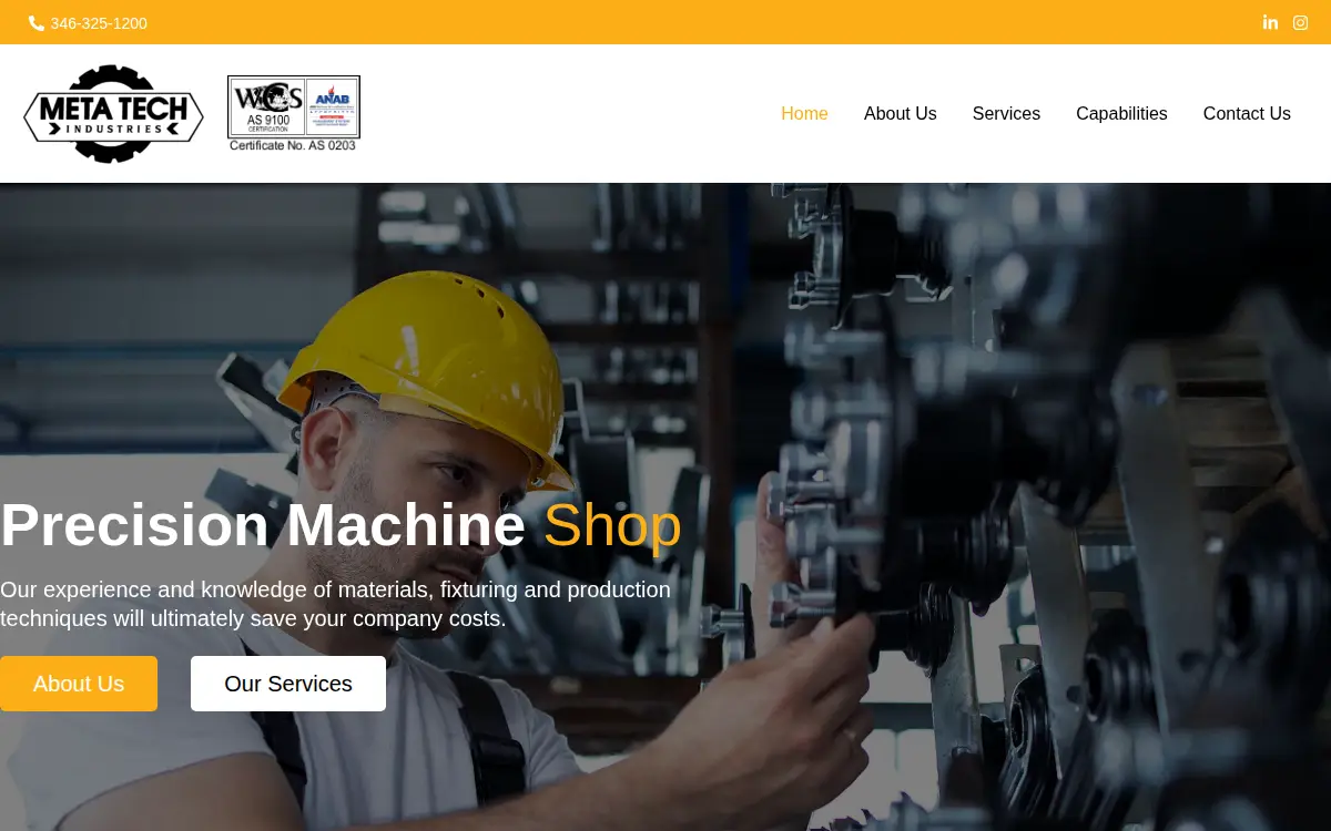 Homepage of Meta-tech Industries, INC.