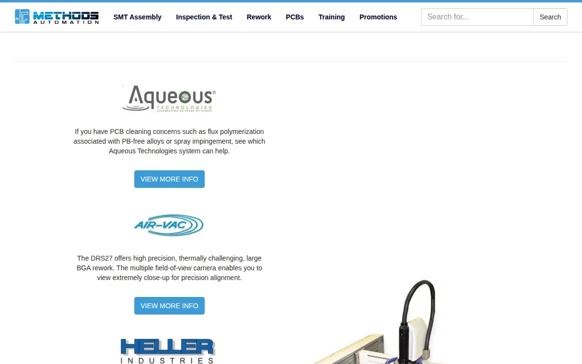 Homepage of Methods Automation INC