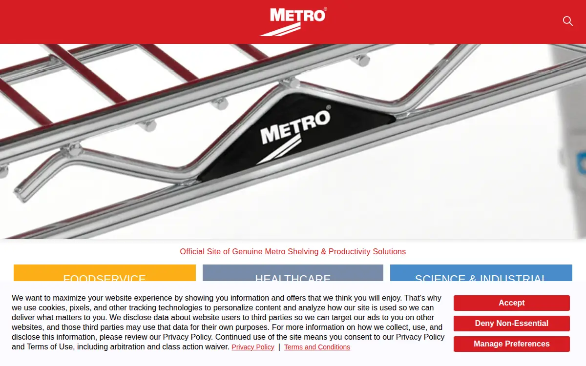 Homepage of Intermetro Industries CORP