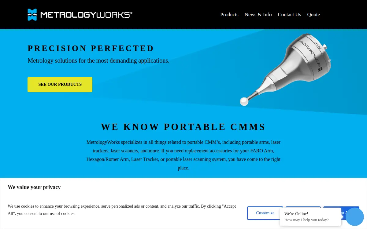 Homepage of Metrologyworks INC
