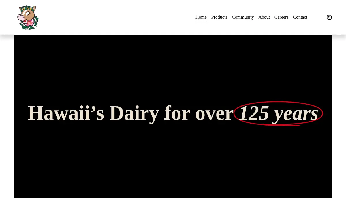 Homepage of Meadow Gold Dairies Hawaii LLC
