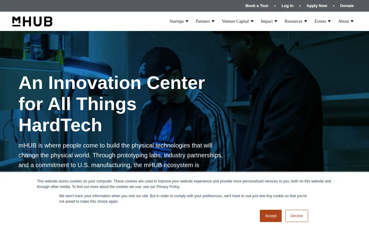 Homepage of Mhub