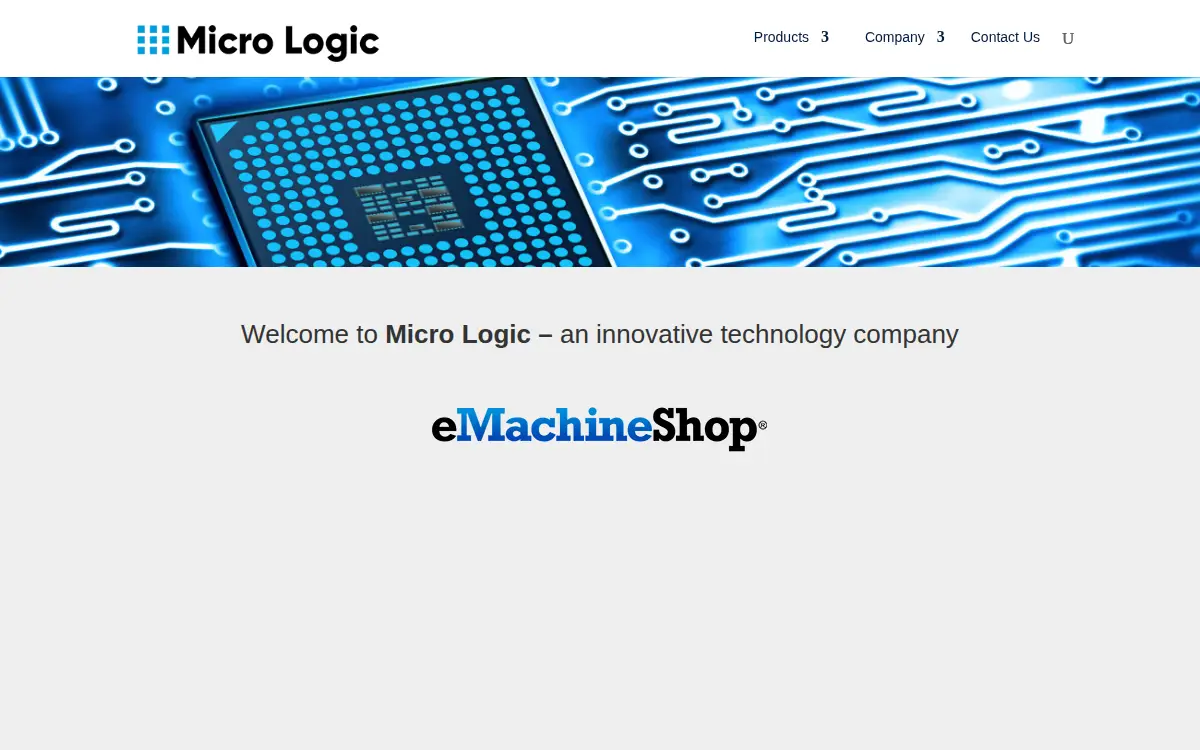 Homepage of Micro Logic, INC
