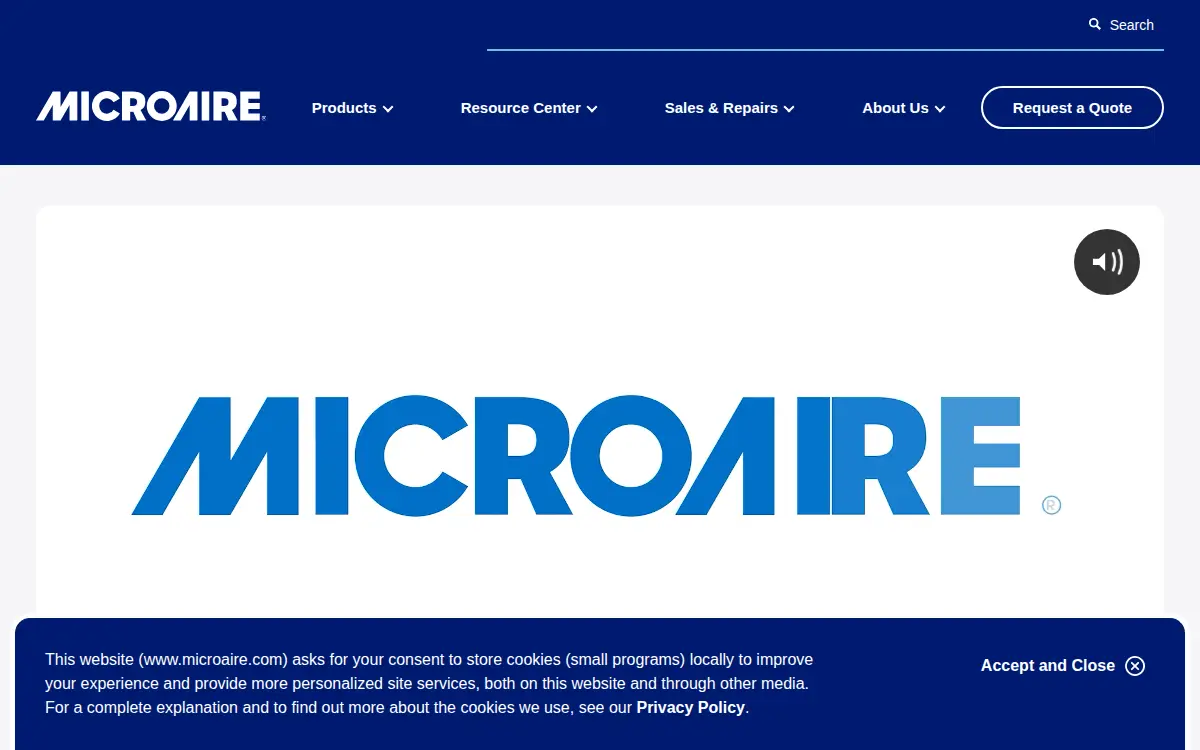 Homepage of Microaire Surgical Instruments LLC