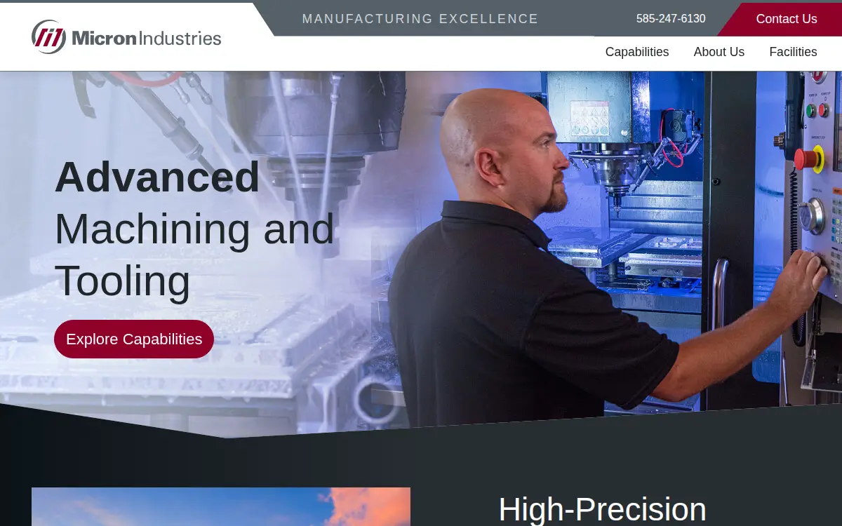 Homepage of Micron Industries of Rochester INC