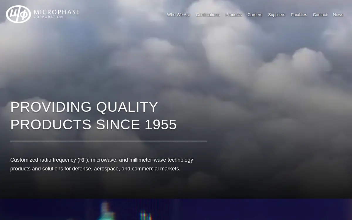 Homepage of Microphase CORP