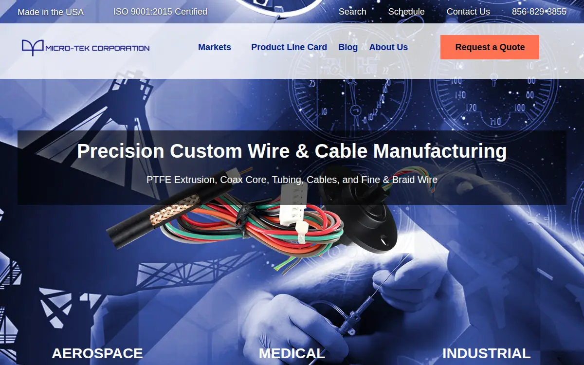 Homepage of Micro-tek Corporation