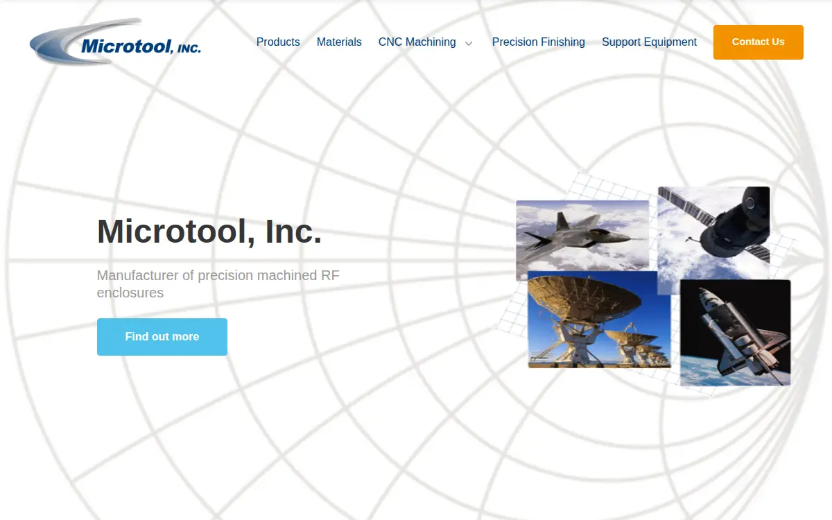Homepage of Microtool, INC.