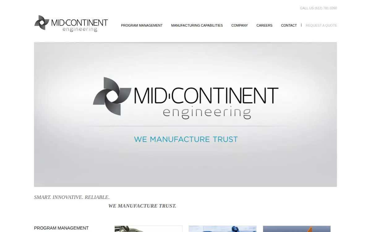 Homepage of Mid-continent Engineering, LLC