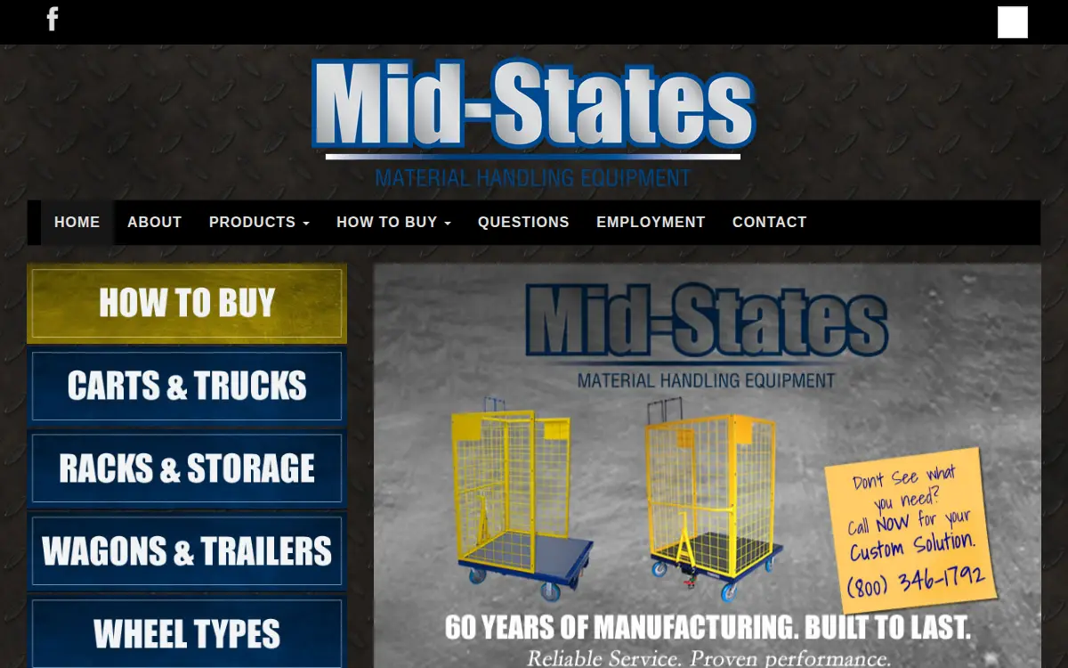 Homepage of Mid-states Mfg. & Engr., INC