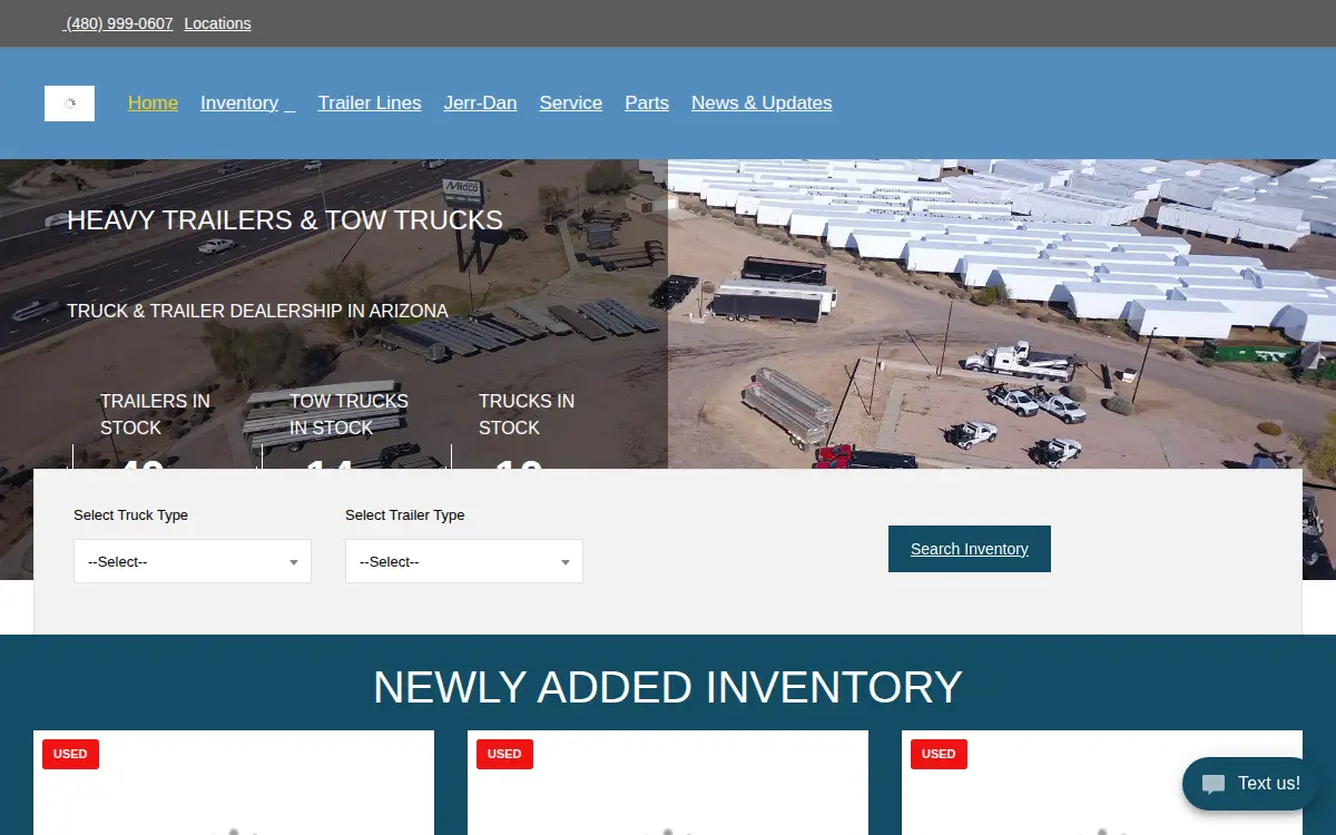 Homepage of Midco Sales LLC