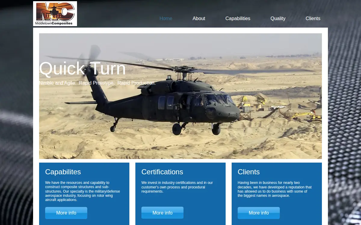 Homepage of Middletown Composites INC