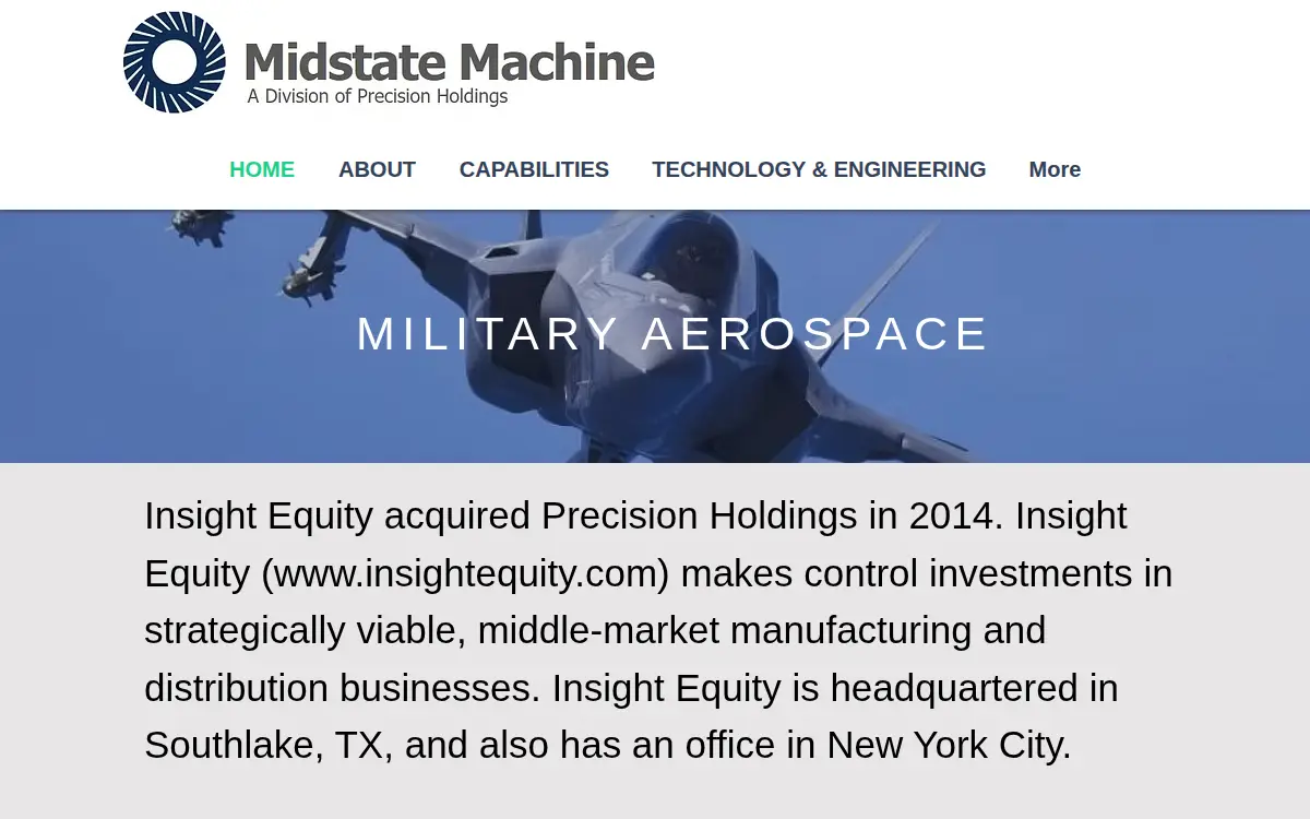 Homepage of Mid State Machine Products