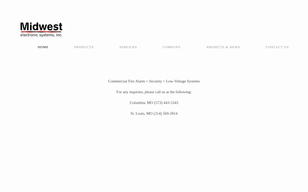 Homepage of Midwest Electronic Systems, INC.