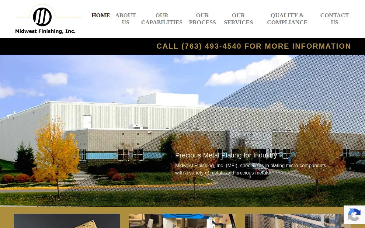Homepage of Midwest Finishing, INC.