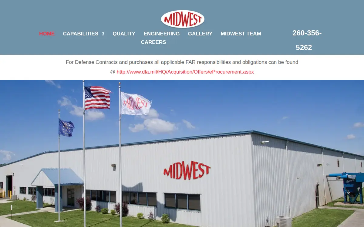 Homepage of Midwest Industrial Metal Fabrication, INC.