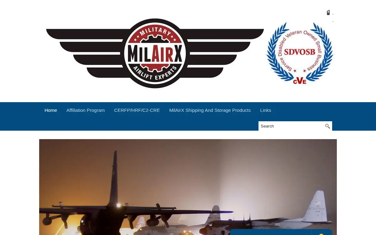 Homepage of Military Airlift Experts LLC (milairx Llc)