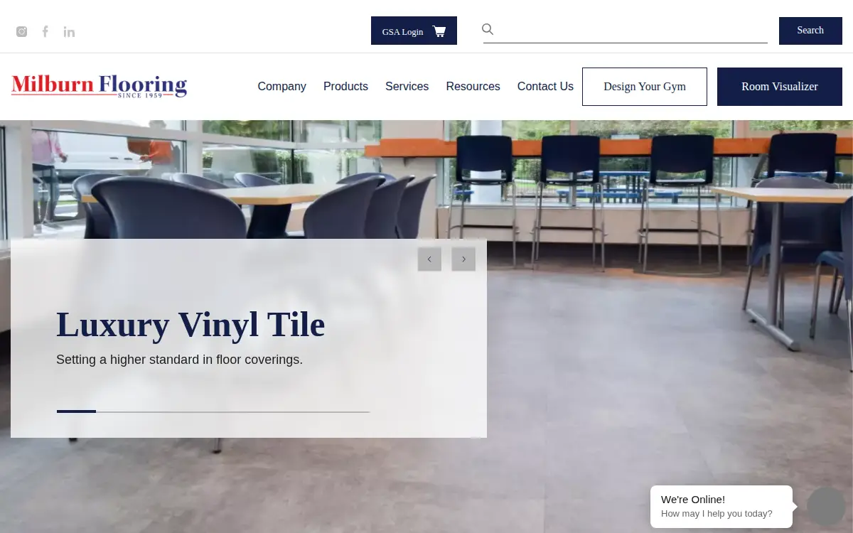 Homepage of Milburn Sales Co., INC.