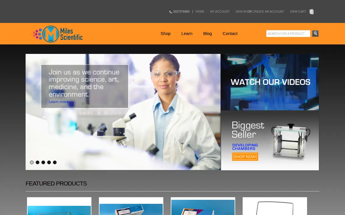 Homepage of Miles Scientific CORP