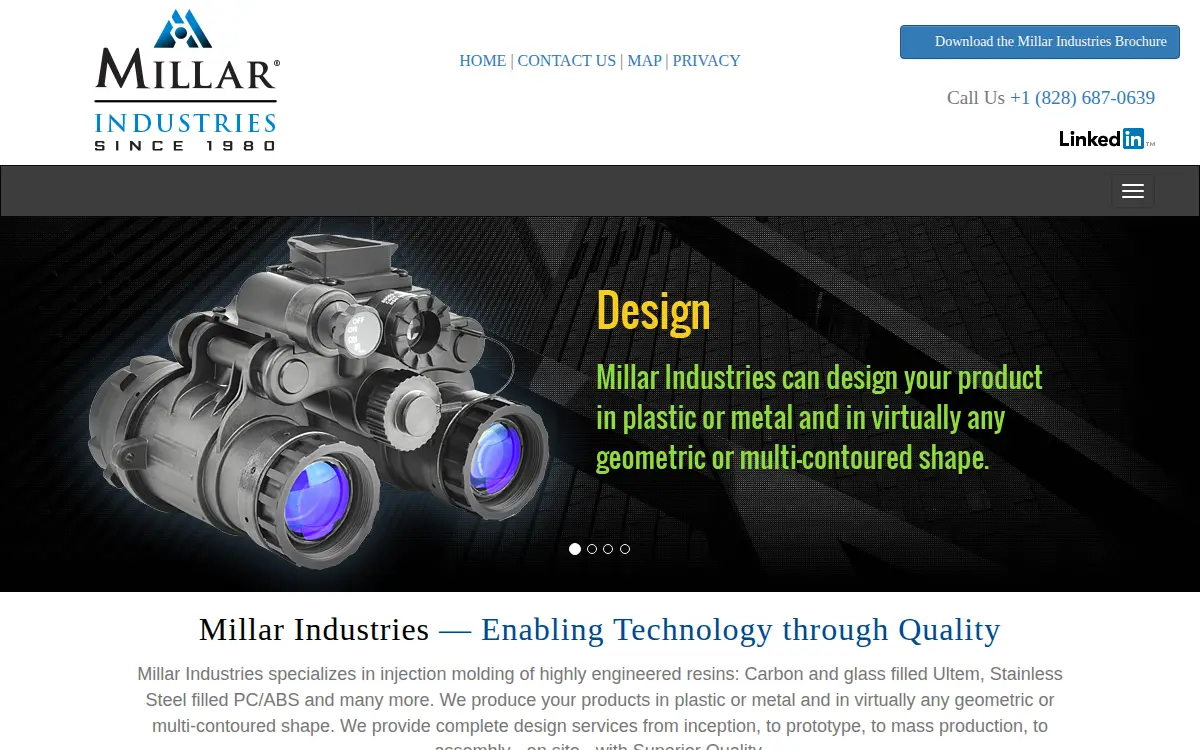 Homepage of Millar Industries, INC.