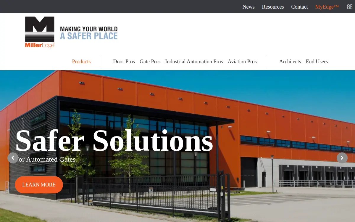 Homepage of Miller Edge INC