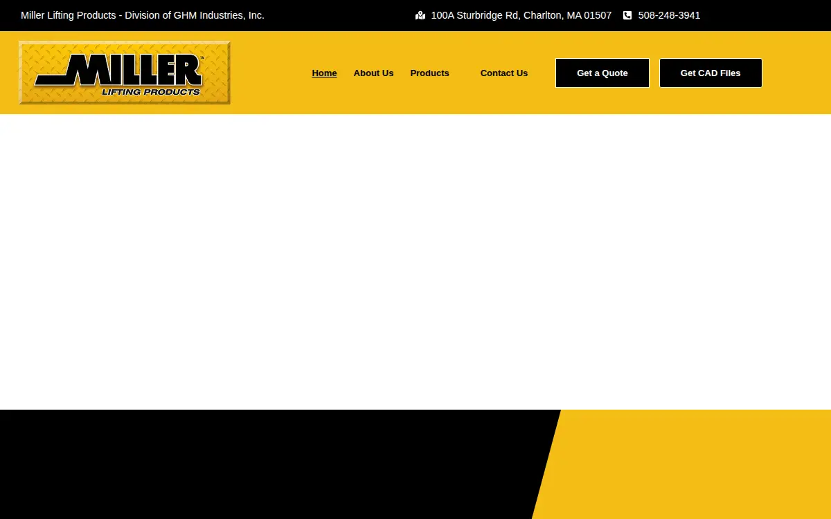 Homepage of Ghm Industries, INC.