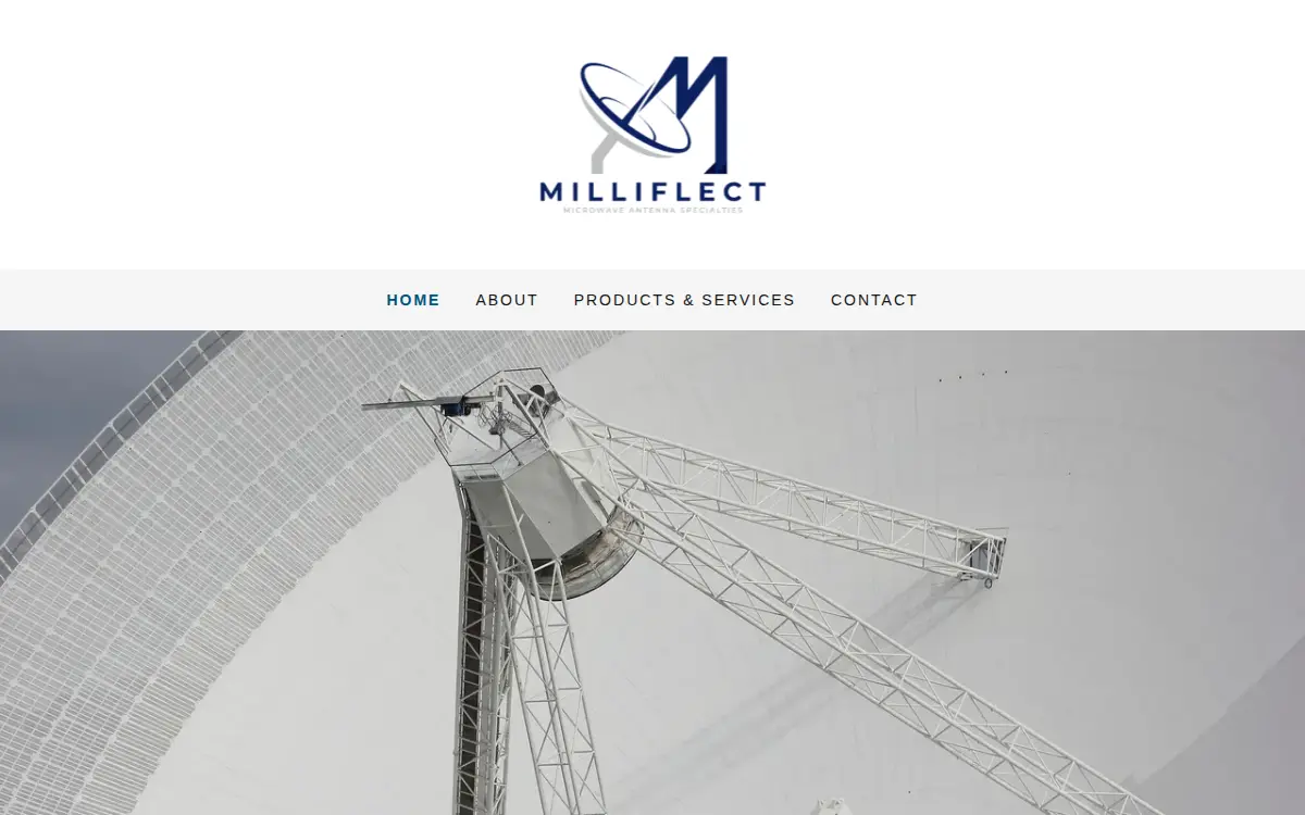 Homepage of Milliflect Company LLC