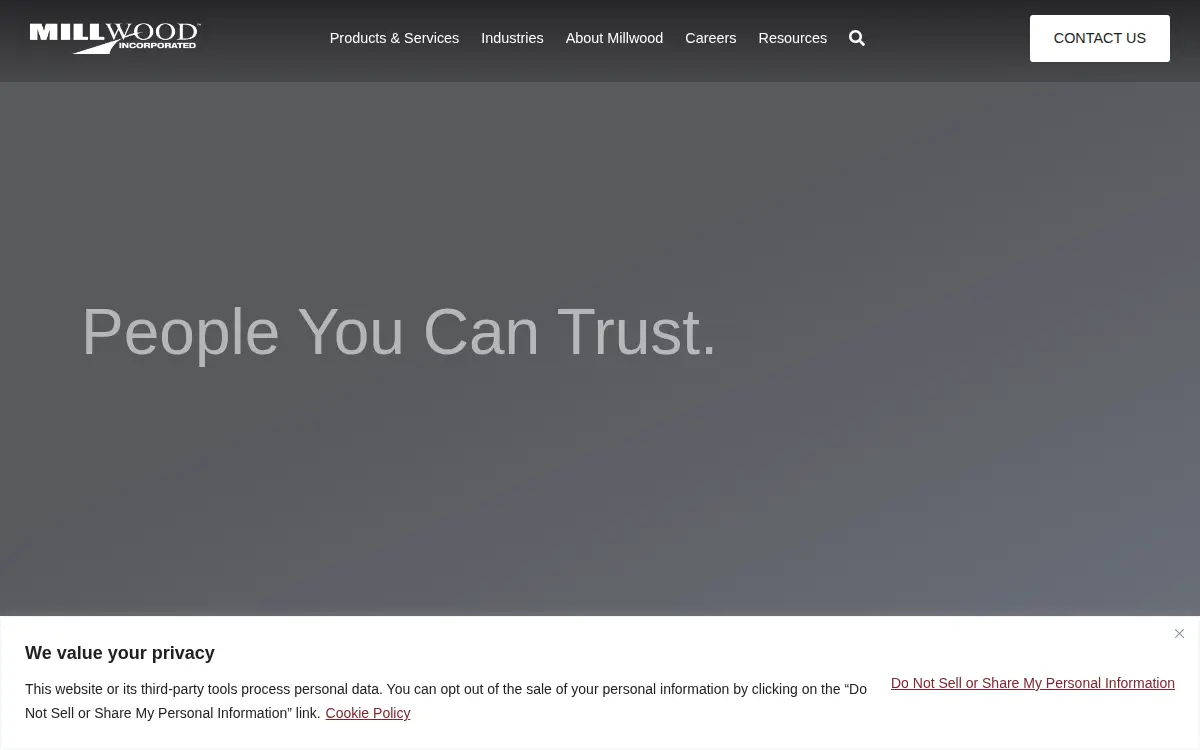 Homepage of Millwood, INC