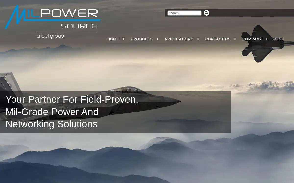 Homepage of Milpower Source, INC.