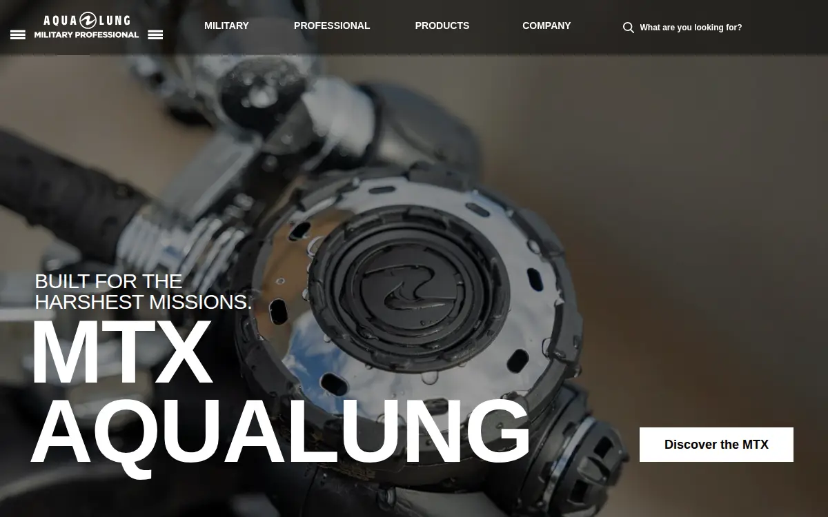 Homepage of Aqualung Usa, INC