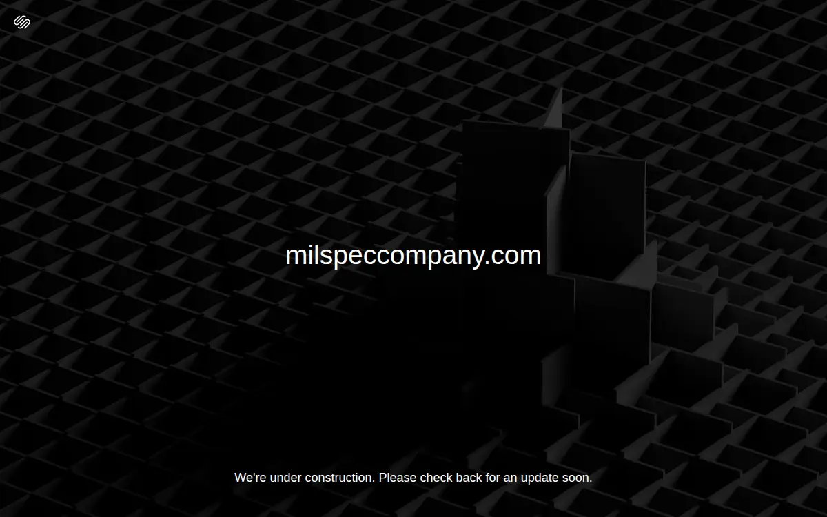 Homepage of Mil Spec Company, LLC