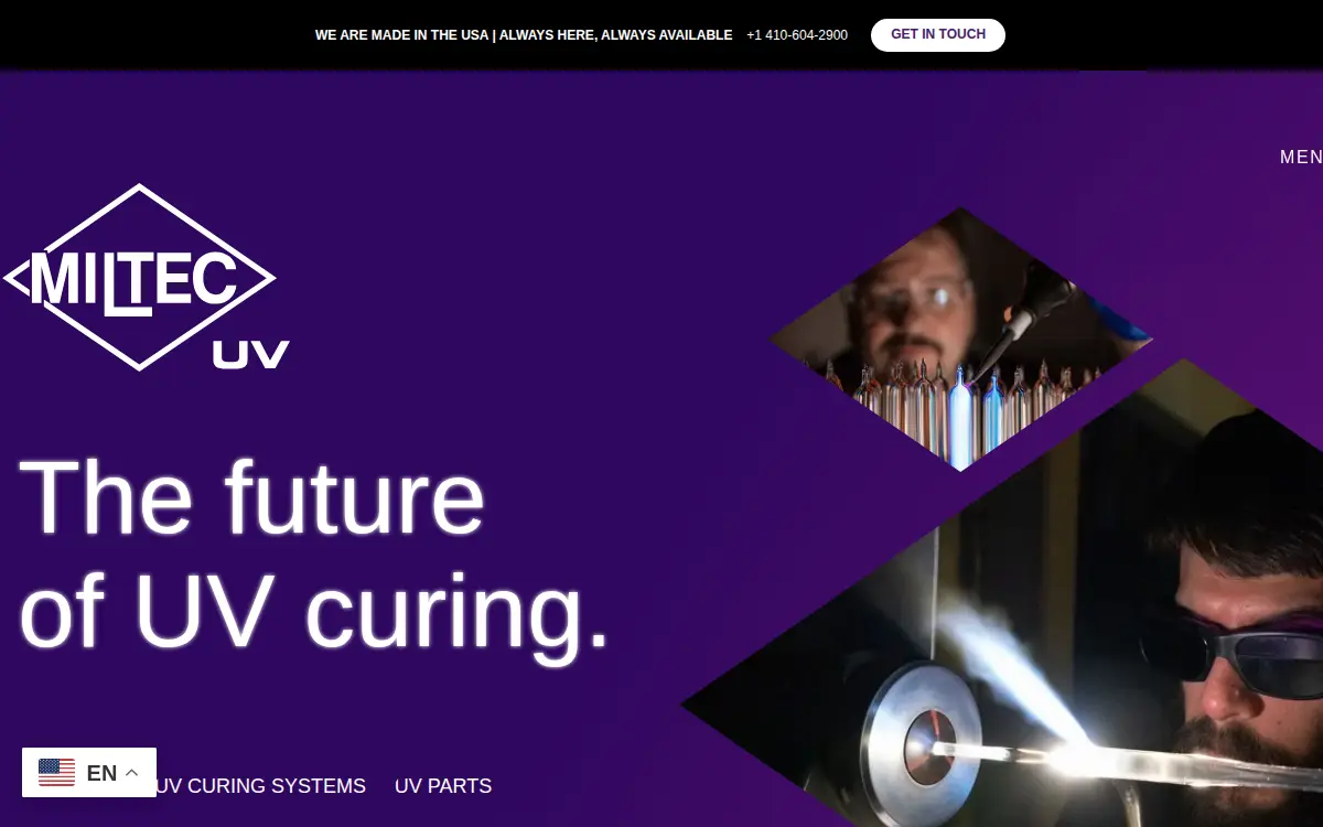 Homepage of Miltec CORP