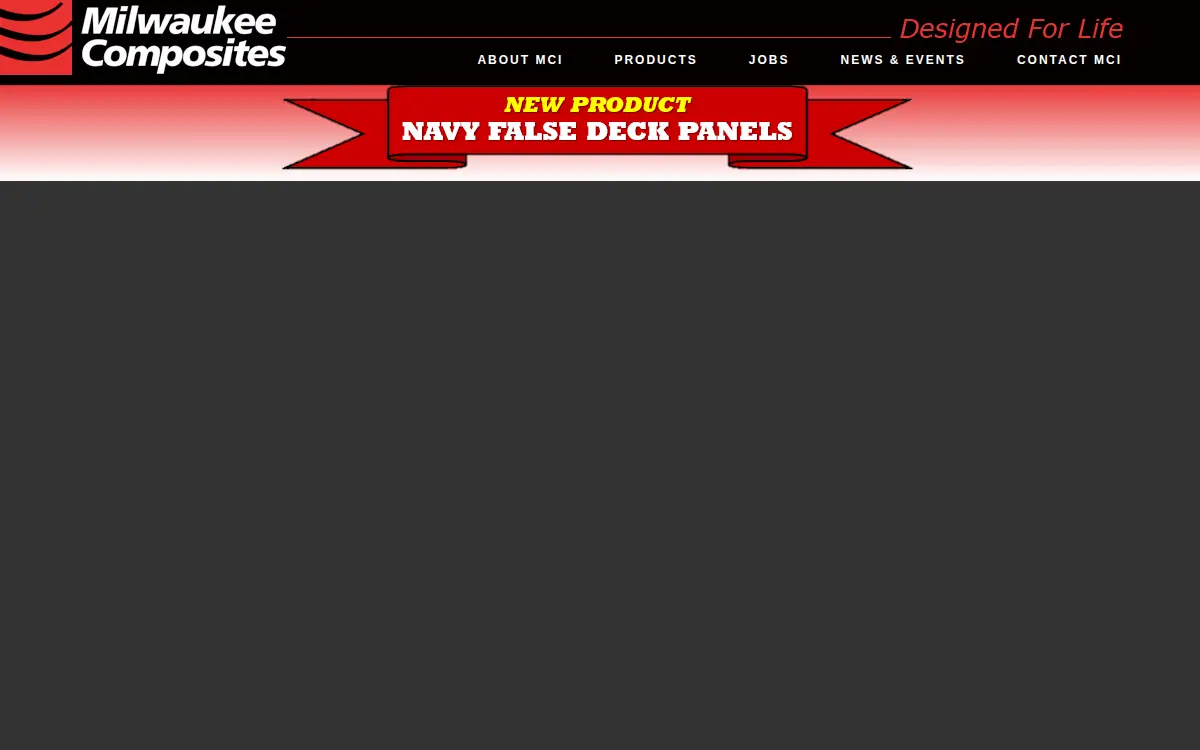 Homepage of Milwaukee Composites, INC.