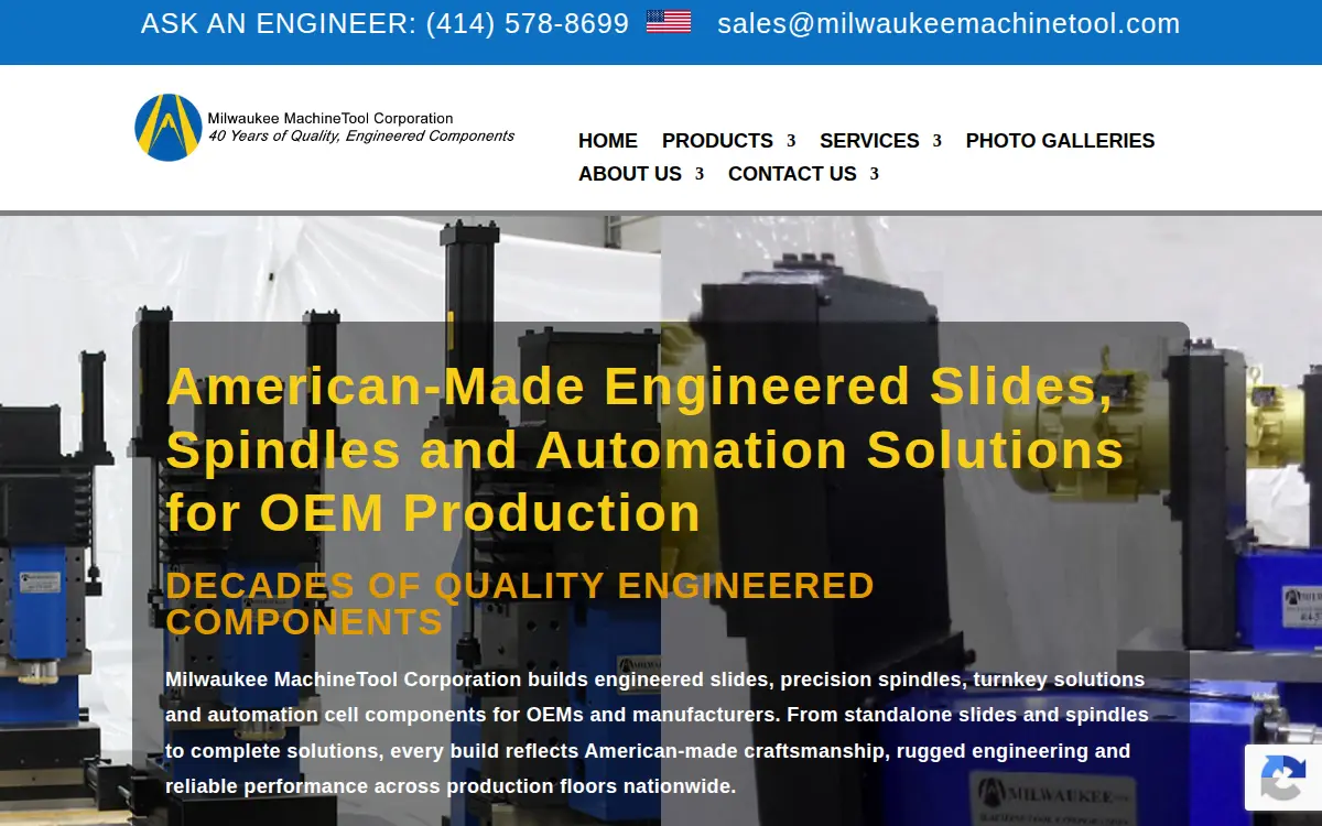 Homepage of Milwaukee Machinetool CORP