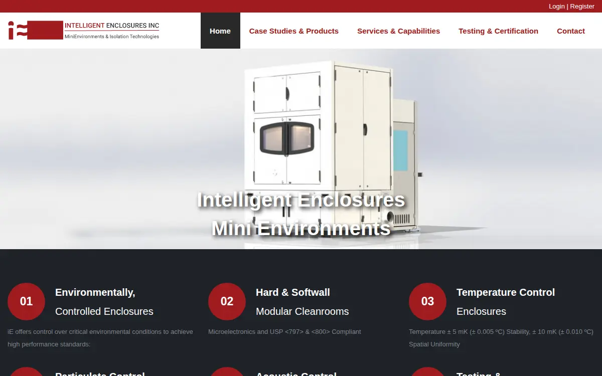 Homepage of Intelligent Enclosures INC