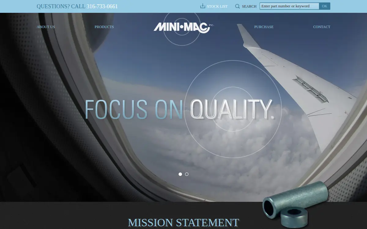 Homepage of Mini-mac, INC.