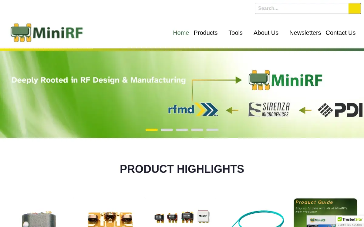 Homepage of Minirf INC