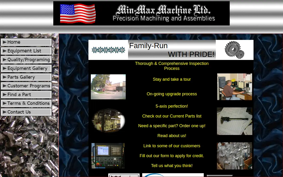 Homepage of Min-max Machine LTD.